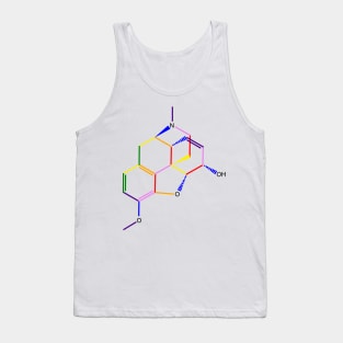 Codeine Molecule Rainbow Chemistry Tank Top